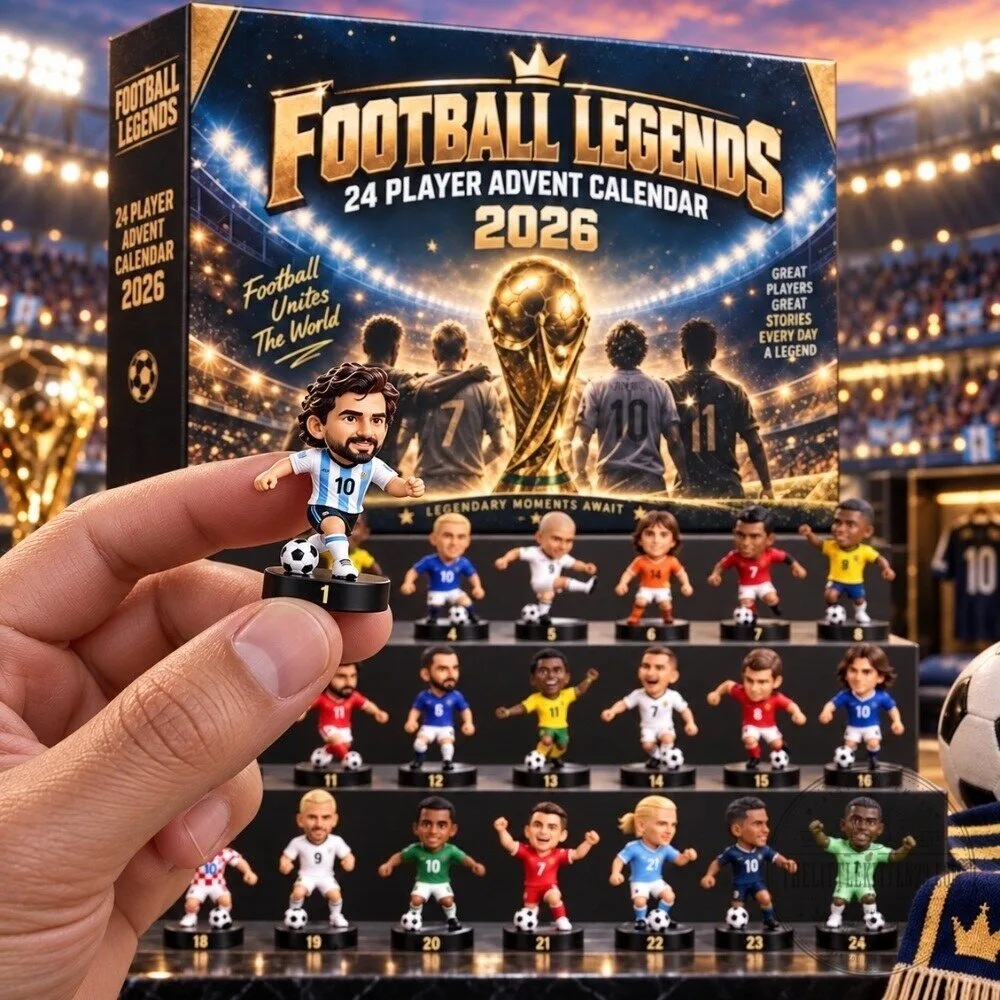 Football Legends Advent Calendar 2026 - 24 Player Soccer Star Figures & Collectibles Christmas Gift Box 4 Football Legends Advent Calendar 2026 - 24 Player Soccer Star Figures & Collectibles Christmas Gift Box