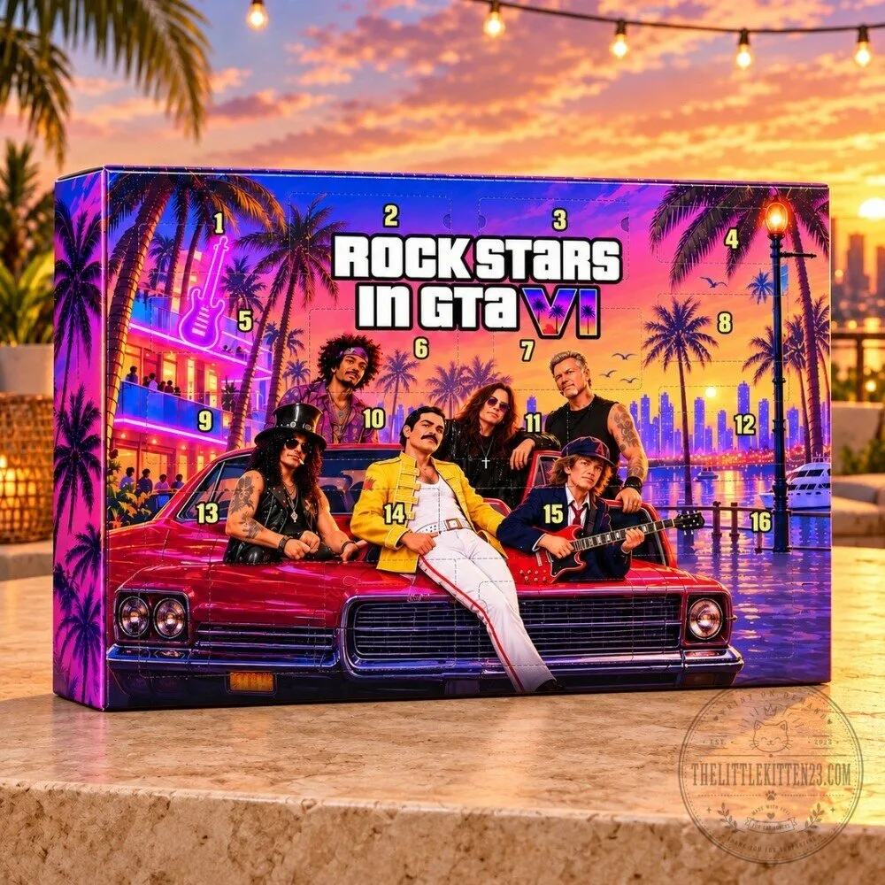 Rockstars in GTA 6 Advent Calendar 2026 - 24 Days Rock Music Legends Christmas Gift Box 5 Rockstars in GTA 6 Advent Calendar 2026 - 24 Days Rock Music Legends Christmas Gift Box