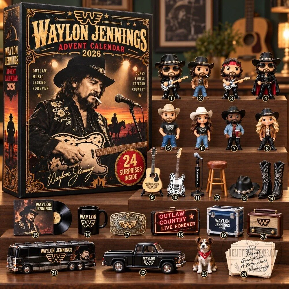 Waylon Jennings Advent Calendar 2026 - 24 Days Country Music Legend Christmas Gift Box 5 Waylon Jennings Advent Calendar 2026 - 24 Days Country Music Legend Christmas Gift Box