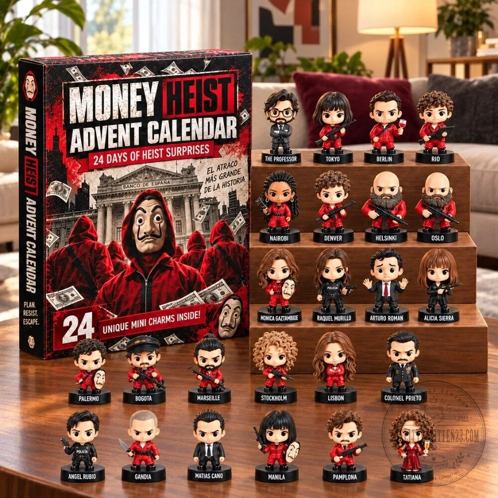 Money Heist Advent Calendar 2026 - 24 Days La Casa De Papel Collectibles Christmas Gift Box 4 Money Heist Advent Calendar 2026 - 24 Days La Casa De Papel Collectibles Christmas Gift Box