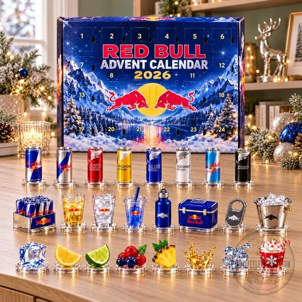 Red Bull 2026 Advent Calendar - 24 Days Energy Drink Christmas Countdown