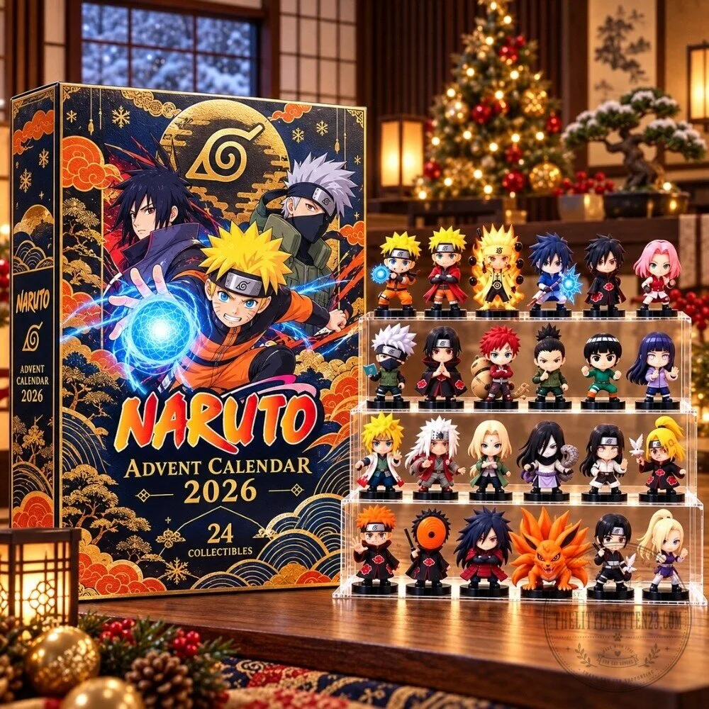 Naruto Advent Calendar 2026 - 24 Days Christmas Countdown Anime Gift Box