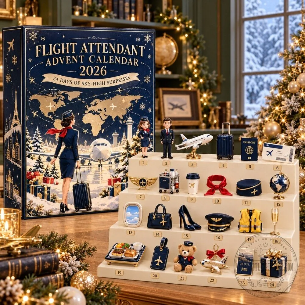 Flight Attendant Advent Calendar 2026 - 24 Days of Sky-High Surprises Christmas Countdown Gift Box 4 Flight Attendant Advent Calendar 2026 - 24 Days of Sky-High Surprises Christmas Countdown Gift Box