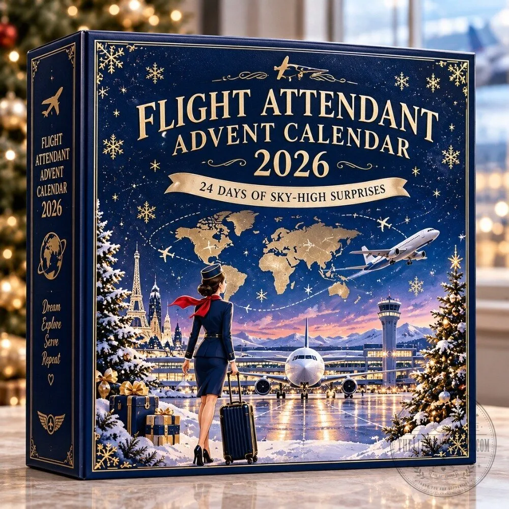 Flight Attendant Advent Calendar 2026 - 24 Days of Sky-High Surprises Christmas Countdown Gift Box 5 Flight Attendant Advent Calendar 2026 - 24 Days of Sky-High Surprises Christmas Countdown Gift Box