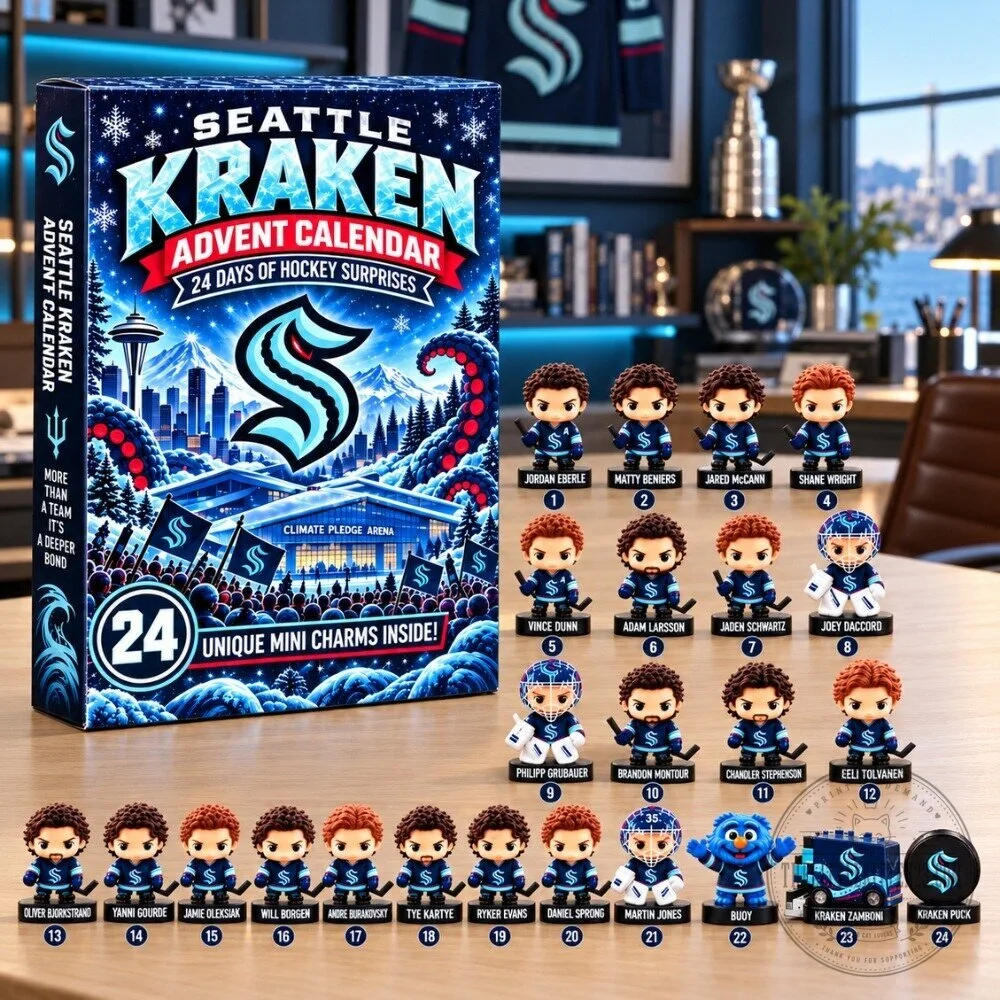 Seattle Kraken Advent Calendar 2026 - 24 Days of Hockey Surprises Set
