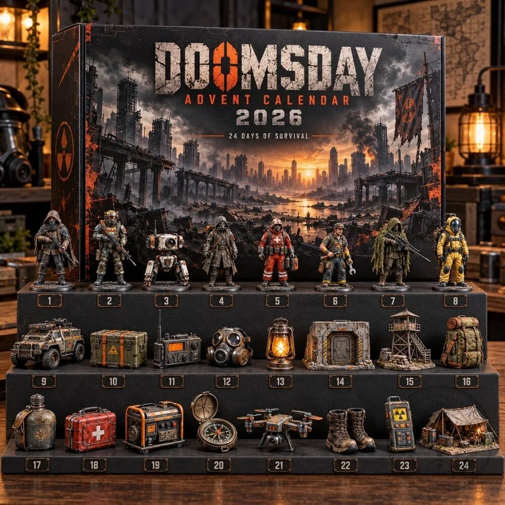 Doomsday Advent Calendar 2026 - 24-Day Survival Christmas Countdown Box