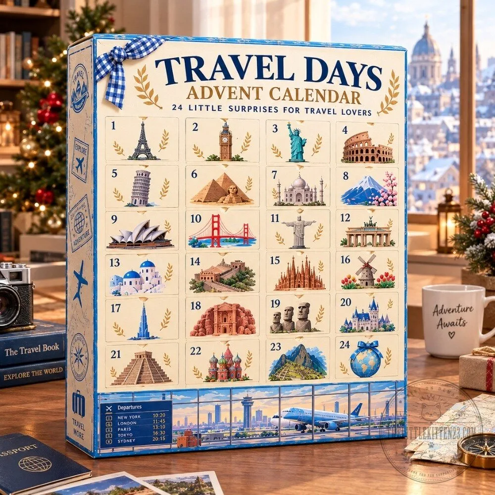 Travel Days Advent Calendar 2026 - 24 Little Surprises World Landmarks Christmas Countdown Box for Travel Lovers 5 Travel Days Advent Calendar 2026 - 24 Little Surprises World Landmarks Christmas Countdown Box for Travel Lovers