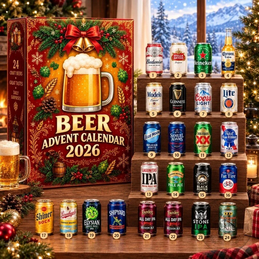 Beer Advent Calendar 2026 - 24 Days of Craft Beers Holiday Countdown Box 4 Beer Advent Calendar 2026 - 24 Days of Craft Beers Holiday Countdown Box