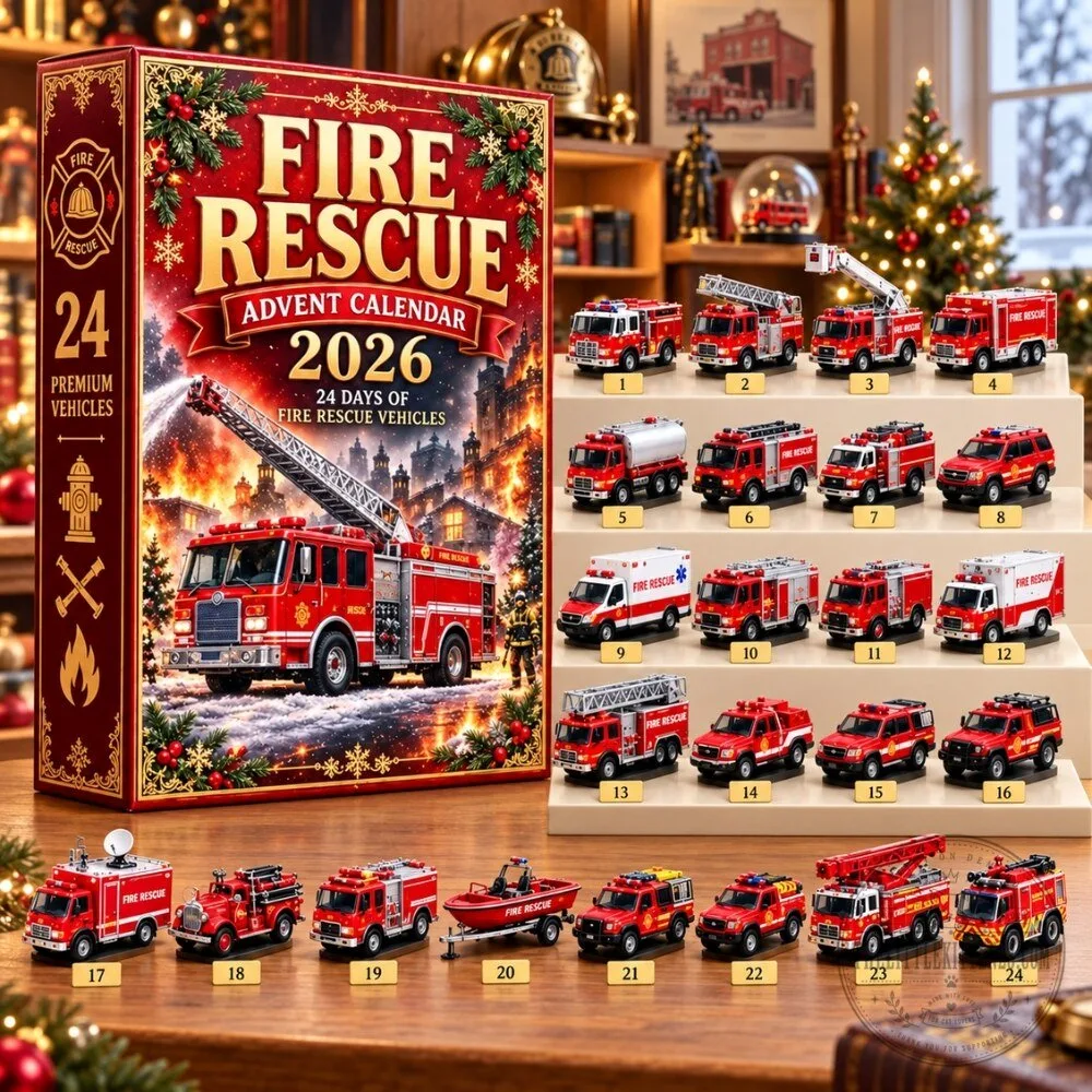Fire Rescue Advent Calendar 2026 - 24 Days of Fire Rescue Premium Vehicles Christmas Countdown Box 3 Fire Rescue Advent Calendar 2026 - 24 Days of Fire Rescue Premium Vehicles Christmas Countdown Box