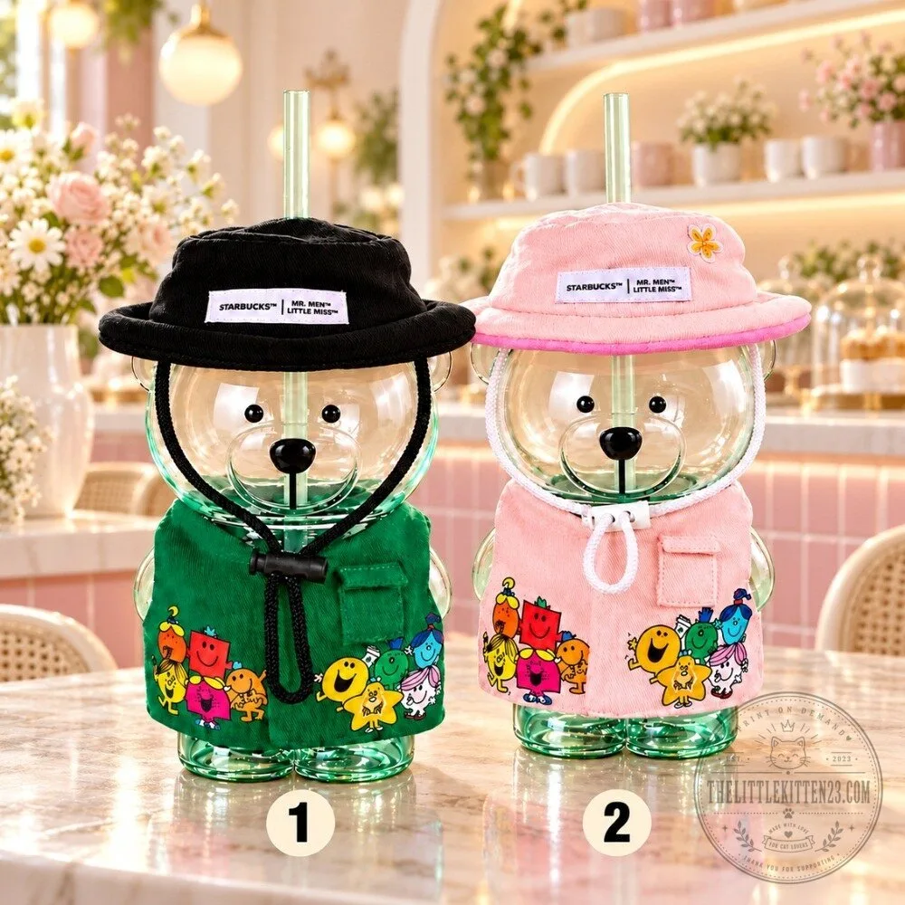 Starbucks x Mr. Men Little Miss Bearista Cold Cup Tumbler with Straw