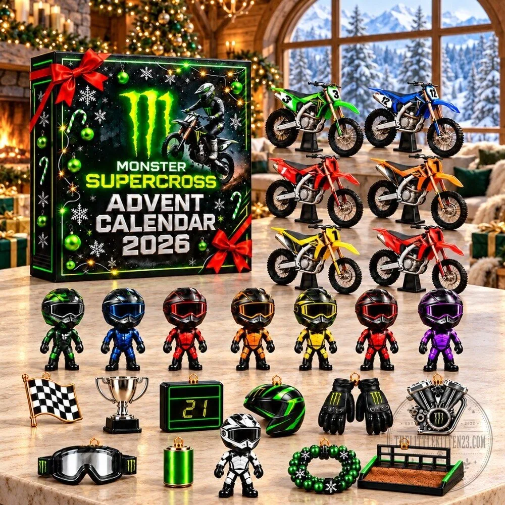 Monster Supercross Advent Calendar 2026 - 24 Days Motocross Christmas Countdown Box 3 Monster Supercross Advent Calendar 2026 - 24 Days Motocross Christmas Countdown Box