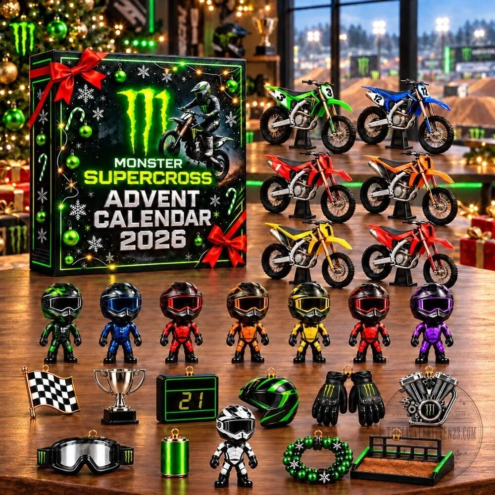 Monster Supercross Advent Calendar 2026 - 24 Days Motocross Christmas Countdown Box 4 Monster Supercross Advent Calendar 2026 - 24 Days Motocross Christmas Countdown Box