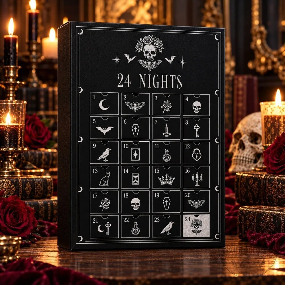Gothic Skull 24 Nights Advent Calendar 2026 - Spooky Dark Academia Halloween & Christmas Countdown Box 5 Gothic Skull 24 Nights Advent Calendar 2026 - Spooky Dark Academia Halloween & Christmas Countdown Box