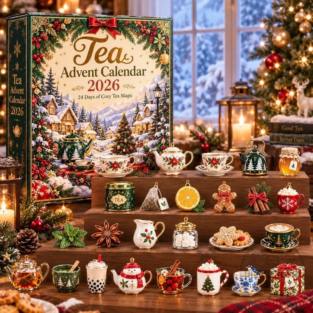 Tea Advent Calendar 2026 - 24 Days Miniature Teapot & Teacup Ornaments Holiday Countdown Box 4 Tea Advent Calendar 2026 - 24 Days Miniature Teapot & Teacup Ornaments Holiday Countdown Box