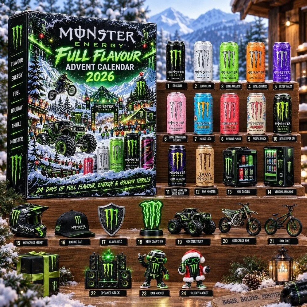 24 Days Monster Energy Full Flavour Advent Calendar 2026