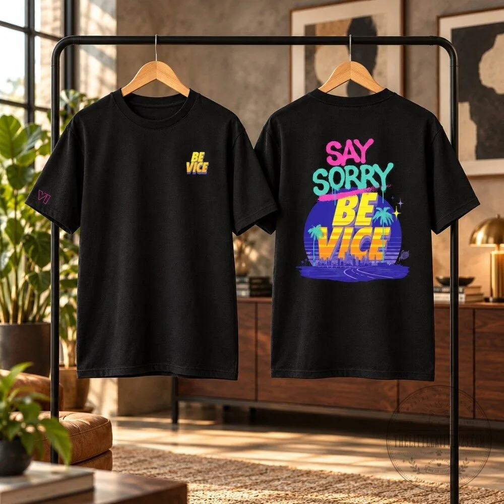 GTA 6 Queen Andrea SAY SORRY BE VICE T-Shirt 4 GTA 6 Queen Andrea SAY SORRY BE VICE T-Shirt