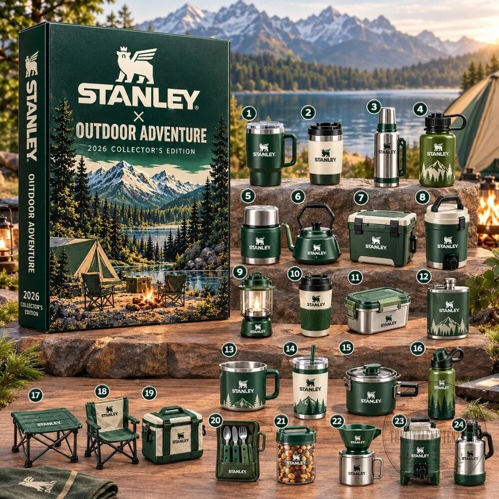 Stanley x Outdoor Adventure Advent Calendar 2026 - 24 Days Miniature Tumbler Camping Gear Countdown Box 3 Stanley x Outdoor Adventure Advent Calendar 2026 - 24 Days Miniature Tumbler Camping Gear Countdown Box
