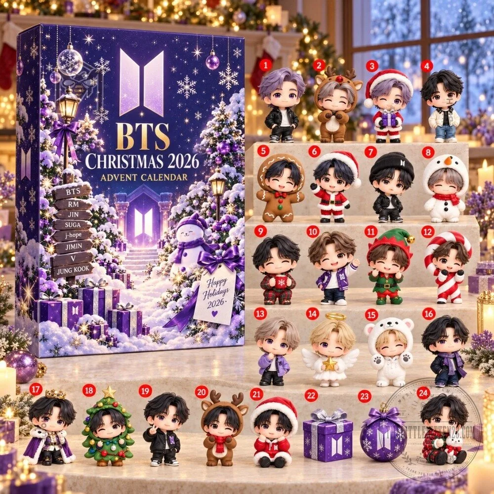 BTS Christmas Advent Calendar 2026 - 24 Days K-Pop ARMY Merch & Member Holiday Countdown Box 4 BTS Christmas Advent Calendar 2026 - 24 Days K-Pop ARMY Merch & Member Holiday Countdown Box