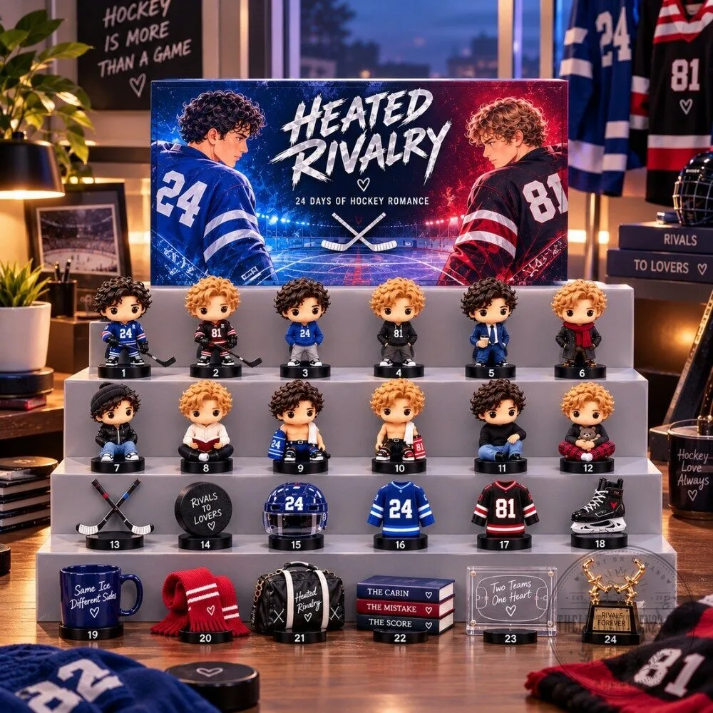 Heated Rivalry Advent Calendar 2026 - 24 Days Of Hockey Romance BookTok Christmas Countdown Box
