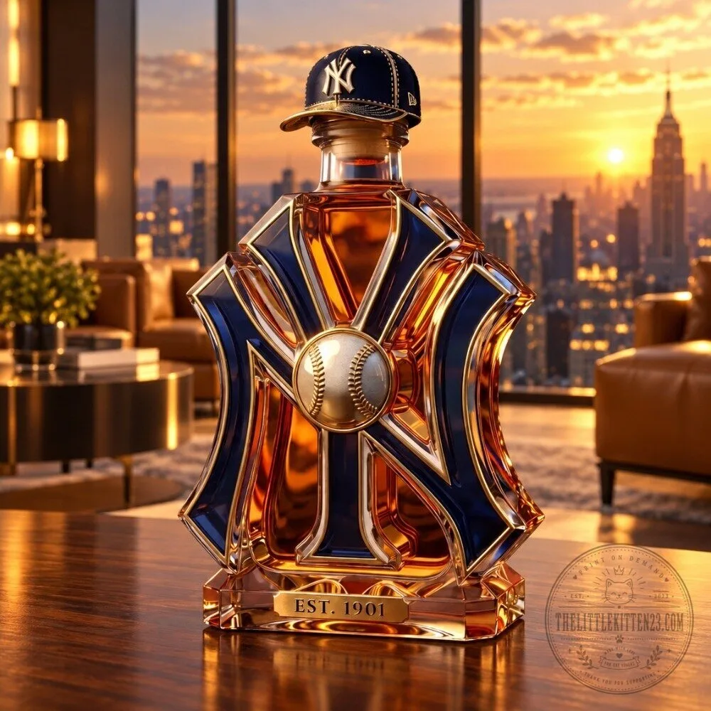 New York Yankees MLB Whiskey Decanter 2026 Special 4 New York Yankees MLB Whiskey Decanter 2026 Special