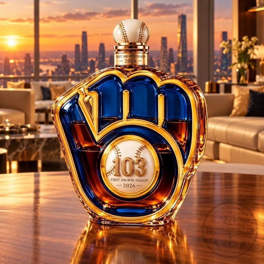Milwaukee Brewers First 100-Win Season Whiskey Decanter 2026 5 Milwaukee Brewers First 100-Win Season Whiskey Decanter 2026