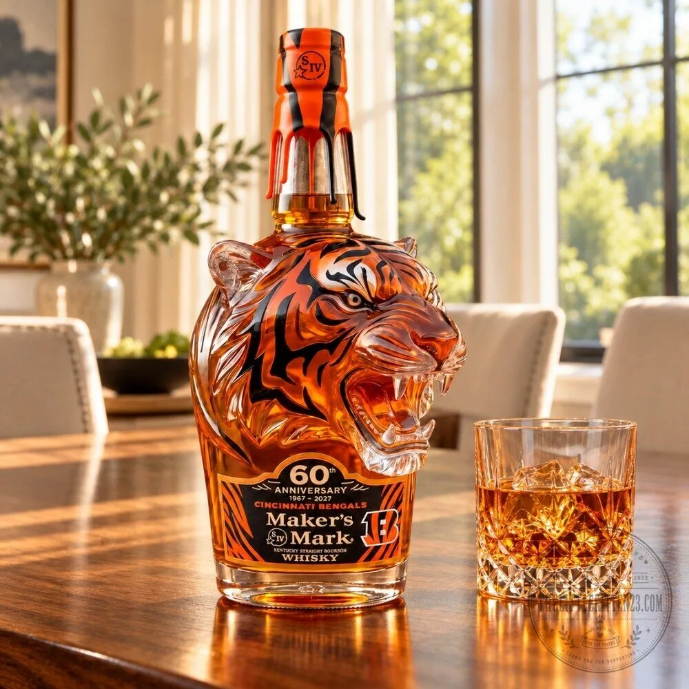 Cincinnati Bengals 60th Anniversary Tiger Whiskey Decanter 2026 4 Cincinnati Bengals 60th Anniversary Tiger Whiskey Decanter 2026